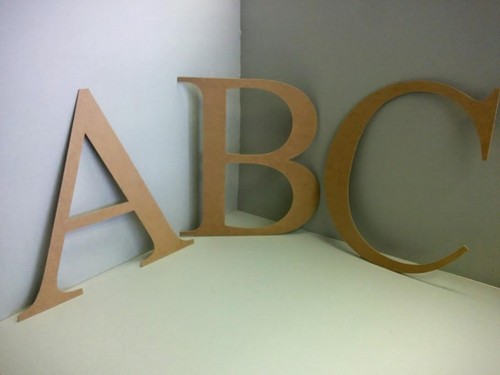 Extra large mdf wooden letters - large,