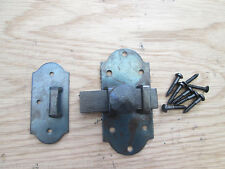 Hand Forged Blacksmith Old Vintage Antique Rustic slide catch bolt latch lock