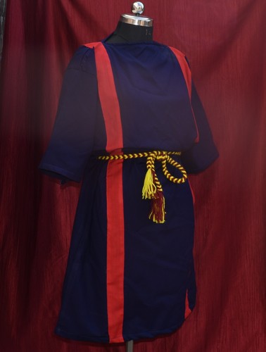 Roman tunic navy blue with - navy, red