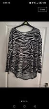 UK 12 Apricot Zebra Print
