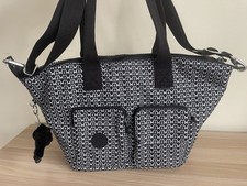 Kipling Rasha Large Shoulder Bag With Removable Shoulder Strap New Black Mono 