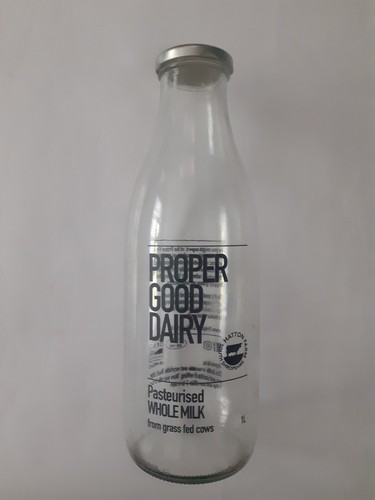 Milk bottle litre with - -,