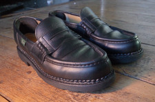 Paraboot Reims Loafers – Black – UK 8 – Good Condition – RRP £385 ✅