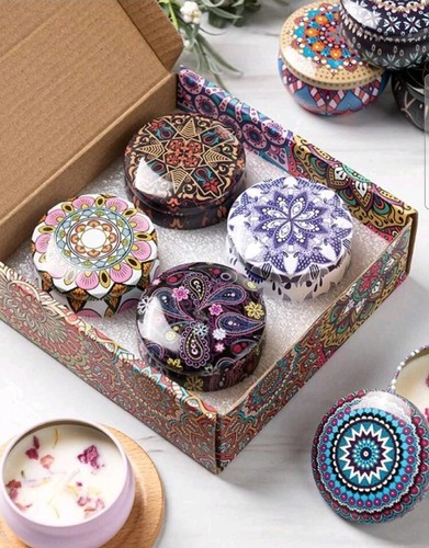 Candle gift set - gift, tinned