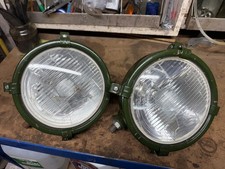 Genuine Lucas 700 Military Headlamp Set Land Rover Series / Daimler Ferret