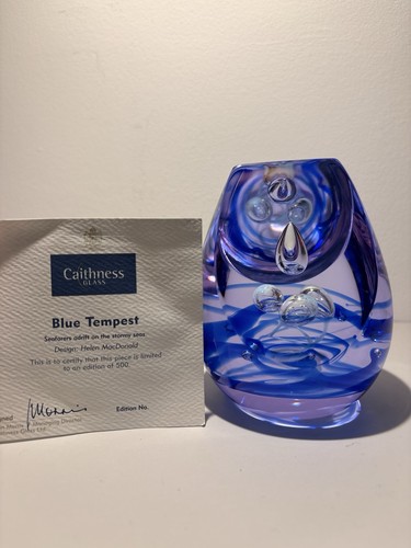 Caithness glass blue tempest - caithness,