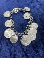Vintage Coin Charm Bracelet