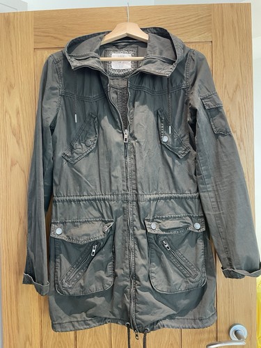 Ladies khaki green jacket - khaki,