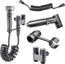 Toilet Bidet Sprayer Set 2m Hose Handheld Spray Gun High Pressure Bathroom Kit