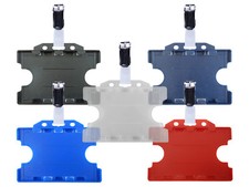 ID Badge Card Holder Plastic
