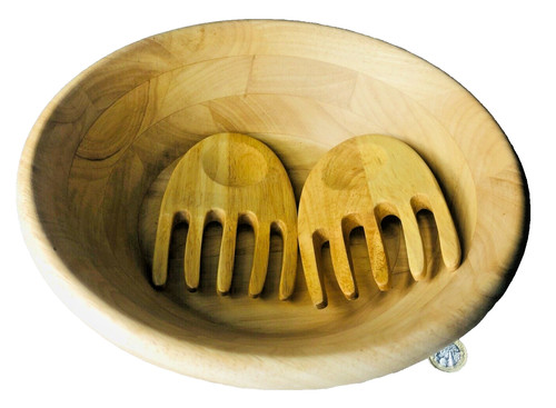 Wood wooden salad bow g - wood, t&g