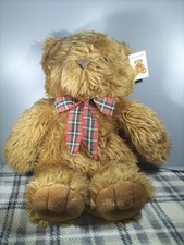 Vintage Debenhams Soft Toy Bear Tagged 16"