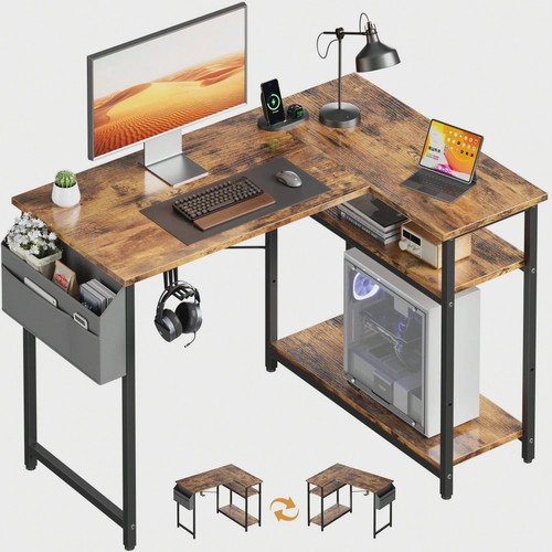 Shaped computer desk - l, with