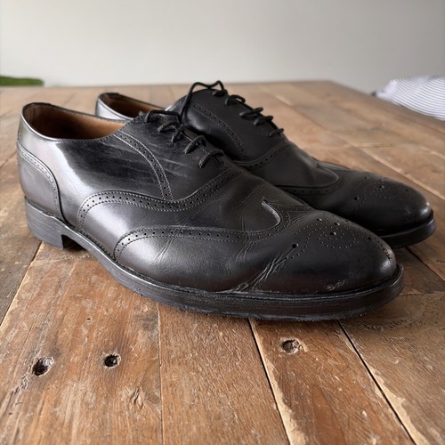 Cheaney mens black leather - black,