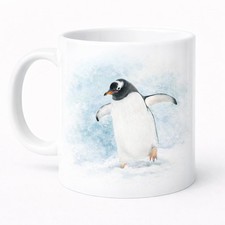 Penguin Watercolour Mug Brew