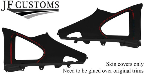 Red stitch rear - red,