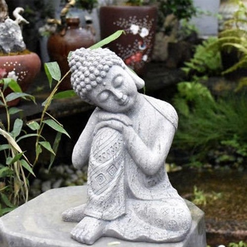 Resin sleeping buddha statue - resin,