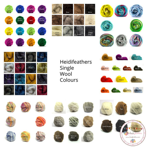 Heidifeathers felting wool - felting,