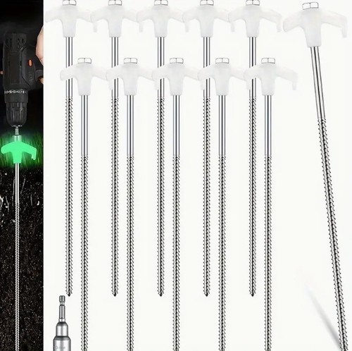 10xscrew tent stakes glow - tent,