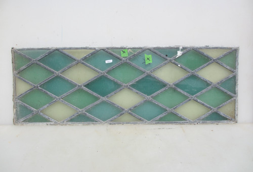 Antique stained glass window - stained,