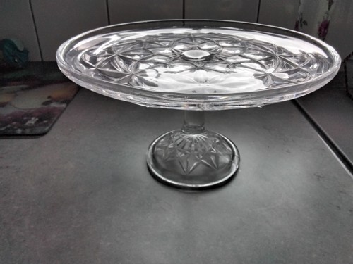 Vintage clear pressed glass - pressed,