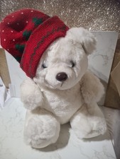 White plush teddy bear with - plush,