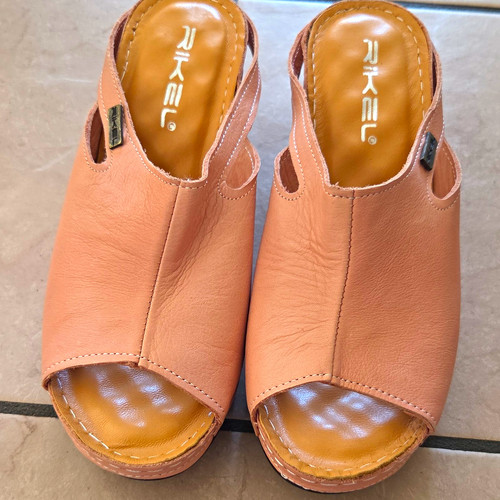 Rieker pink leather slingback - rieker,