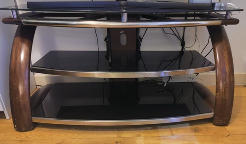 Bench wood glass metal - bench,