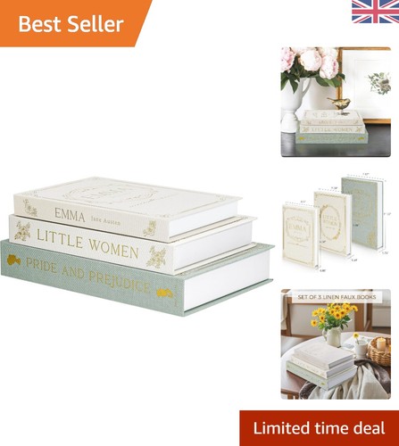Sage decorative faux book set - decorative,