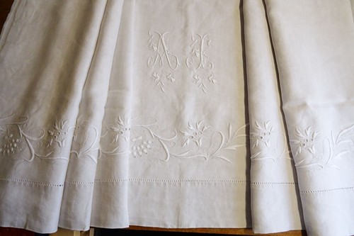 French linen sheet with - french,