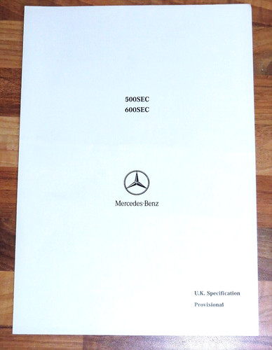 1992 mercedes benz 500sec - benz,