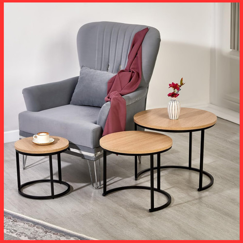 Round nesting set modern - set, of