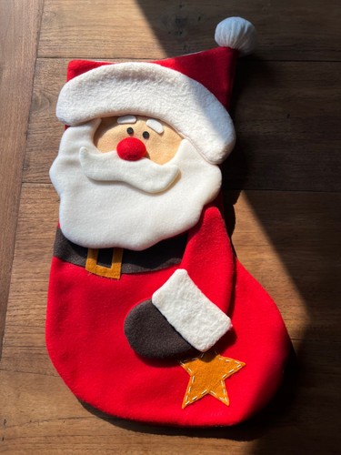 Large santa christmas stocking - santa,