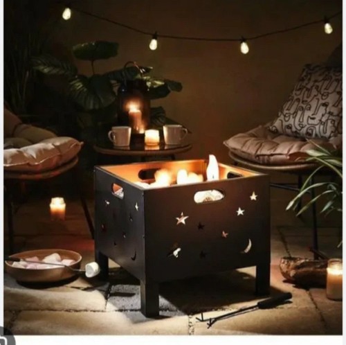 Square moon stars - square, &