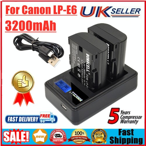 3200mah battery e6 for - battery, lp-e6