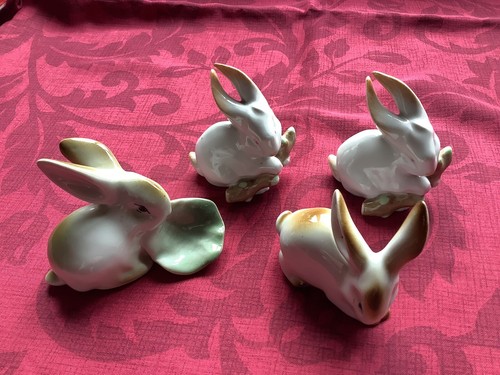 Four vintage zsolnay - zsolnay, porcelain