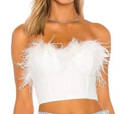 Superdown white corset with - white,