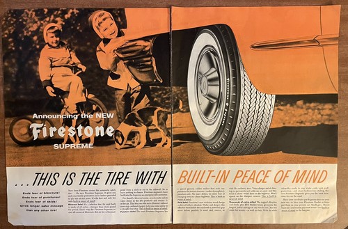 1956 firestone supreme tire - 1956,