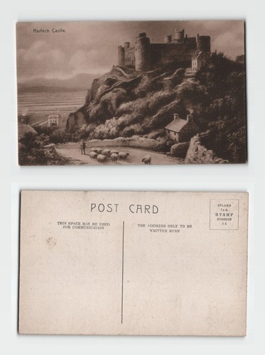 Postcard harlech castle - postcard,