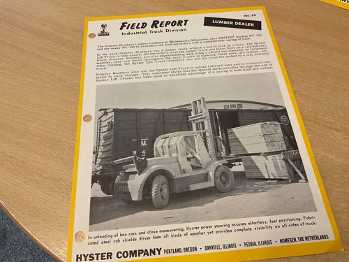 1950 hyster company usa - 1950’s,