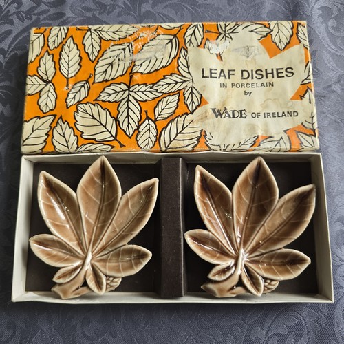 Wade vintage leaf dishes - dishes, in