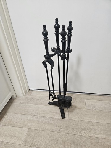 Vintage metal fireplace - vintage,