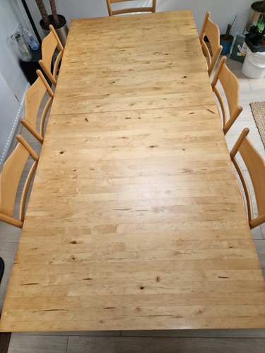 Extendable ikea maple dining - maple,
