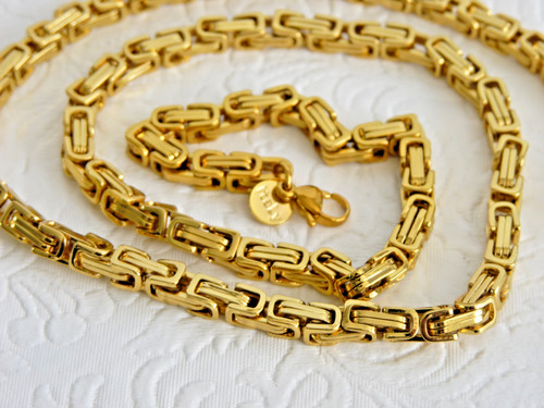 Necklace italy gold - necklace, 22”