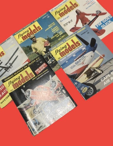 Flying models magazines lot - models,
