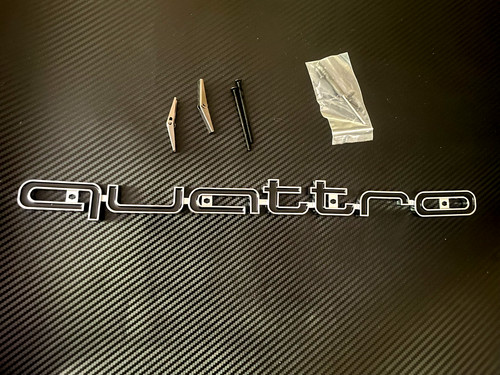 Quattro badge for honeycomb - quattro,
