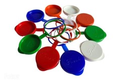 Airtight milk bottle tops - milk, (10
