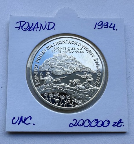 Poland silver coin monte - poland,