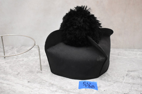 Older used black biretta - black,