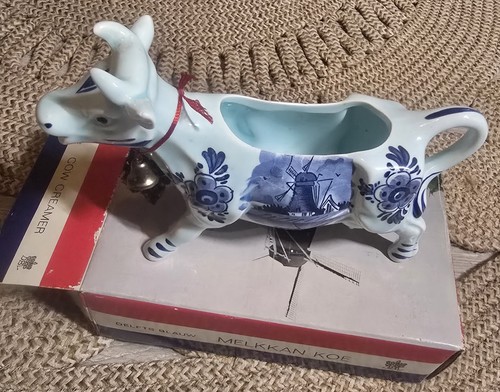 Delft blue vintage cow - delft, creamer